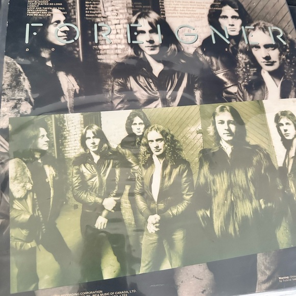 Vintage Foreigner Double Vision vinyl LP record, 1978 first pressing. - Picture 3 of 5